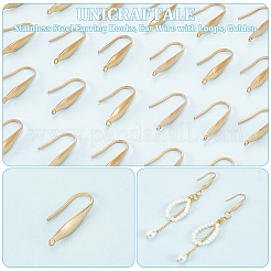 Ионное покрытие (ip) 316 хирургическая нержавеющая сталь крючки для сережек STAS-UN0058-42G