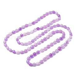 Натуральные окрашенные малайзийские нефритовые самородки из бисера длинные ожерелья для женщин&nbsp;NJEW-F340-A03