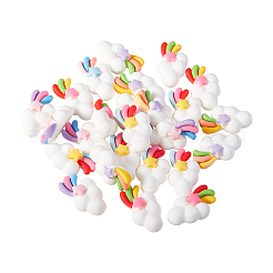 Кабошоны из смолы 30шт 5 цветов&nbsp;RESI-CJ0001-187