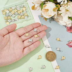 40шт 2 цвета латунные подвески&nbsp;KK-BC0014-04