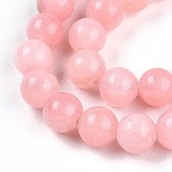 Природные окрашенные желтый нефрит драгоценный камень шарик нити&nbsp;G-R271-8mm-YXS22