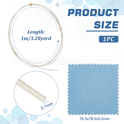 1 шт. плоская проволока из 925 серебряных прутьев STER-BC0002-25A