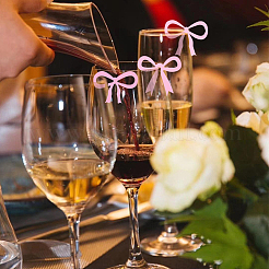 24 шт. 4 стиля акриловых подвесок для бокалов вина&nbsp;AJEW-SC0031-69