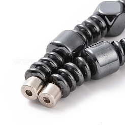 Ожерелье из бисера из синтетического гематита в виде диска G-C006-03