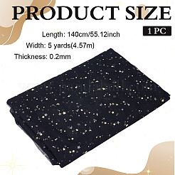 5 Yards Stern-Mond-Polyester-Netzgewebe&nbsp;DIY-WH0899-684A