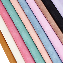 10 Stück 10 Farben mattierte PVC-Kunstlederstoffe&nbsp;DIY-CL0001-71B