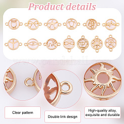 26 шт. 13 стиля стеклянных соединительных подвесок&nbsp;GLAA-PH0002-86