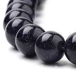 Synthetische blauen goldstone Perlen Stränge&nbsp;X-G-S259-41-10mm