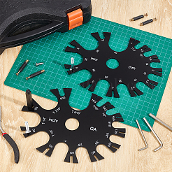 2 Stück perforiertes Messrad aus Acryl&nbsp;DIY-WH0750-094