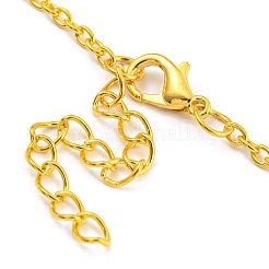 Croix de religion avec colliers à pendentif aile&nbsp;NJEW-E101-01G