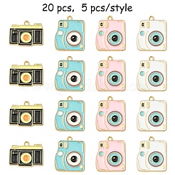 20шт 4 стиля подвески из сплава с эмалью&nbsp;ENAM-YW0004-17