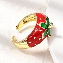 Латунь регулируемые манжеты кольца RJEW-C143-01A-G