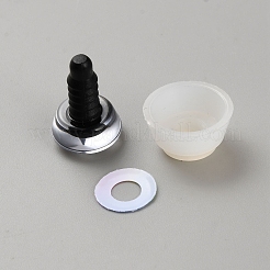 腹筋プラスチック人形工芸品の目  安全の目  スペーサー付き  カラフル  18mm&nbsp;DIY-WH0622-140D