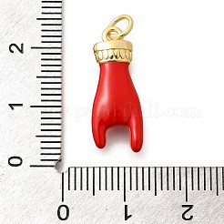 Подвески из латуни с эмалью в стойку KK-L225-028G-05