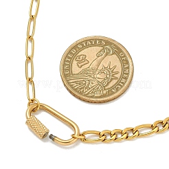 Colliers pour femmes avec pendentif et fermoir ovale en acier inoxydable 304&nbsp;NJEW-JN06169-01