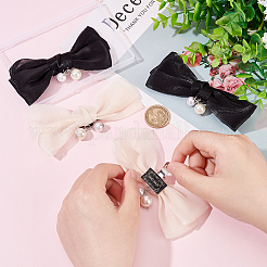 4шт 2 цвета полиэстер бантом украшения для обуви&nbsp;FIND-FG0002-39