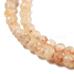 Природный желтый кварц нитей бисера&nbsp;LS-G-RM250104-A8