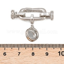 Плоские круглые латунные микропаве&nbsp;KK-U059-62P