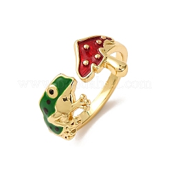 Манжеты из латуни с эмалью RJEW-D330-01G