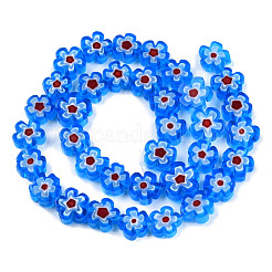 Millefiori a mano fili di perline di vetro&nbsp;LAMP-N029-017D-17