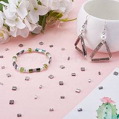 420шт 6 стильные стеклянные бусины SEED-CN0001-39