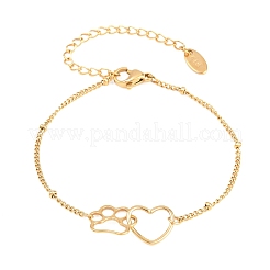 304 Edelstahl-Gliederketten-Armbänder&nbsp;BJEW-F537-01G