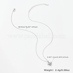 Антикоррозийное родиевое покрытие 925 стерлинговое серебро горный хрусталь подвески ожерелья GD4794