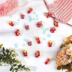 Силиконовые протекторы для спиц на тему фаст-фуда AJEW-BC0006-93