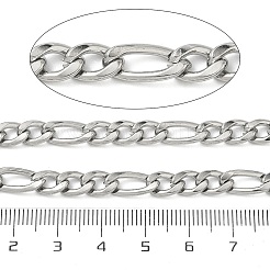 Цепи Figaro из нержавеющей стали 304&nbsp;CHS-B012-03A-P