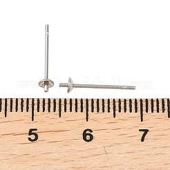 Фурнитура для сережек-гвоздиков из нержавеющей стали марки 304&nbsp;STAS-Q036-1