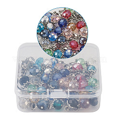 Гальванизировать граненых стеклянных подвесок HJEW-TA0001-05