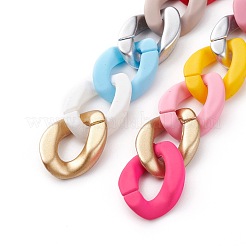 3 brins 3 styles de chaînes torsadées opaques faites à la main&nbsp;AJEW-JB00987