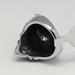 День святого Валентина уникальные идеи подарков ретро мужские кольца из нержавеющей стали 304 широкие львы RJEW-F006-200