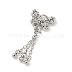 Messing micro pave klare zirkonia anhänger&nbsp;KK-D228-02P-02