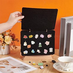 1 шт. подставка для перекидного календаря из сплава с деревянной основой&nbsp;DIY-BC0013-90B