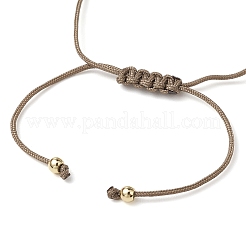 Регулируемые плетеные браслеты из бусин для женщин BJEW-JB11164-03