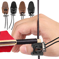 1 шт. регулируемая защита большого пальца из искусственной кожи для стрельбы&nbsp;DIY-CL0002-38A