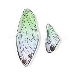 Pendentifs en forme d'ailes de papillon en résine époxy&nbsp;RESI-T057-89D