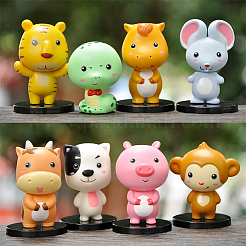 80шт акриловые плоские круглые фигурки дисплей базы KY-FG0001-08