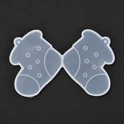 Рождественские тематические силиконовые Молды для кулонов своими руками DIY-P030-28