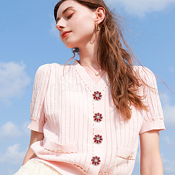 6 шт. латунные пуговицы с 1 отверстиями на ножке&nbsp;BUTT-FG0001-15D