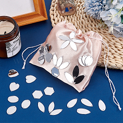 200 шт. зеркальный эффект акриловые пришивные стразы&nbsp;DIY-PH0021-95E