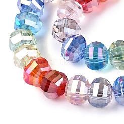 Chapelets de perles en verre transparent électrolytique&nbsp;EGLA-N022-14A-B03