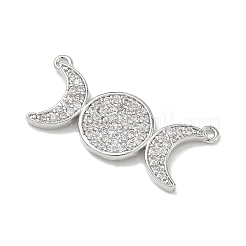 Pendentifs en laiton zircon cubique transparent&nbsp;KK-A300-10A-P