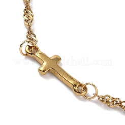 Браслеты из нержавеющей стали 304 с поперечными связями&nbsp;BJEW-JB11699-01