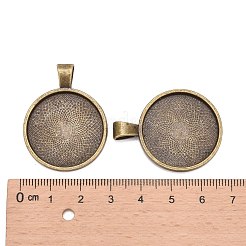 Tibetischer Stil Legierung Anhänger Fassungen&nbsp;TIBE-R295-055AB-FF