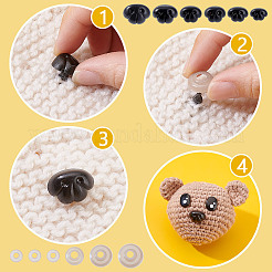 70 пакет 6 стиля овальный нос из смолы DIY-GA0008-23A