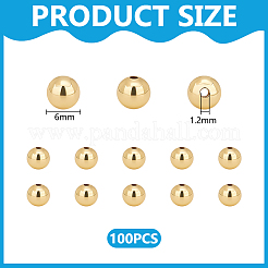 100 шт. Латунные бусины&nbsp;KK-UN0003-01