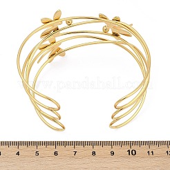 Браслеты-манжеты из нержавеющей стали 304 BJEW-M082-02G