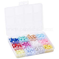 420шт 12 цвета прозрачные акриловые бусины&nbsp;TACR-CJ0001-64